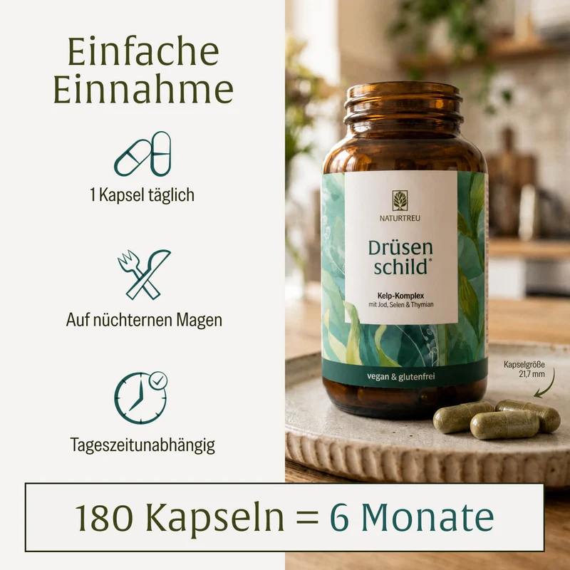 Drüsenschild: Schilddrüse-Komplex mit Jod & Selen