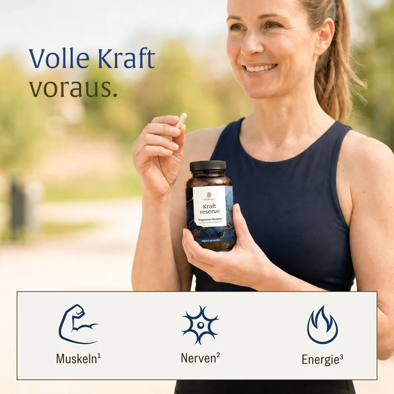 Kraftreserve: 4-fach Magnesium-Komplex