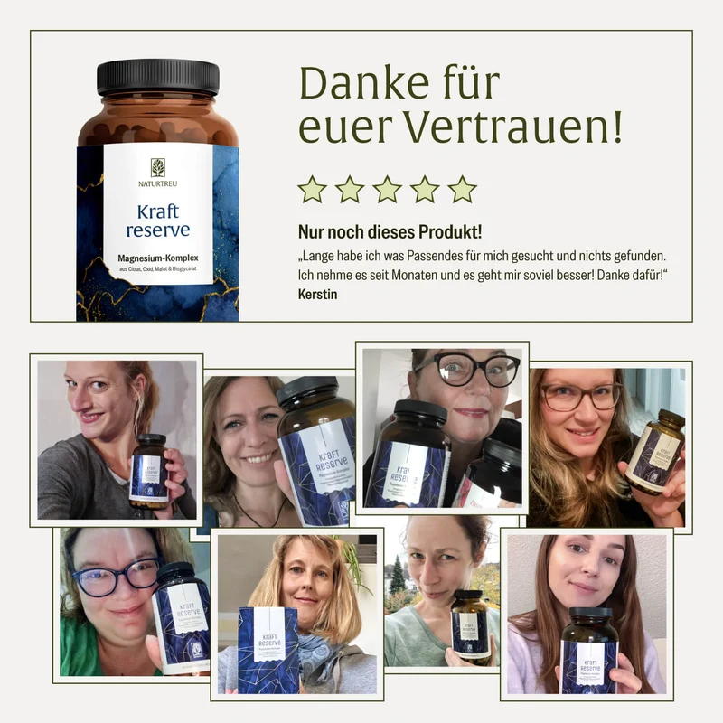 Kraftreserve: 4-fach Magnesium-Komplex