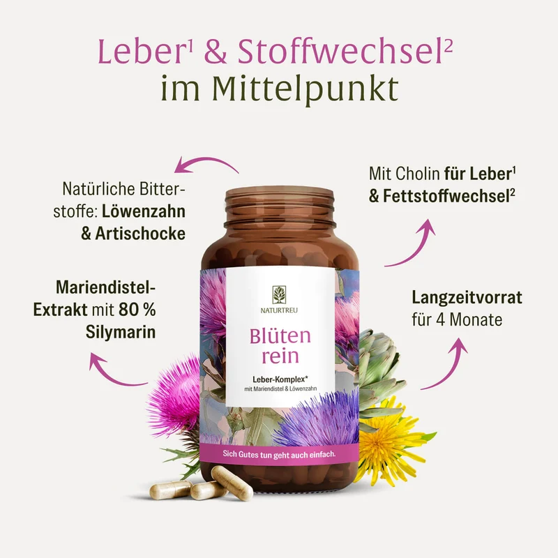 Blütenrein: Leber-Komplex mit Mariendistel