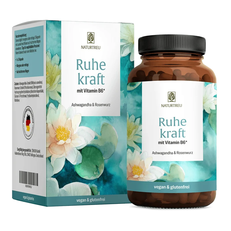 Ruhekraft: mit Vitamin B6, Ashwagandha & Rosenwurz
