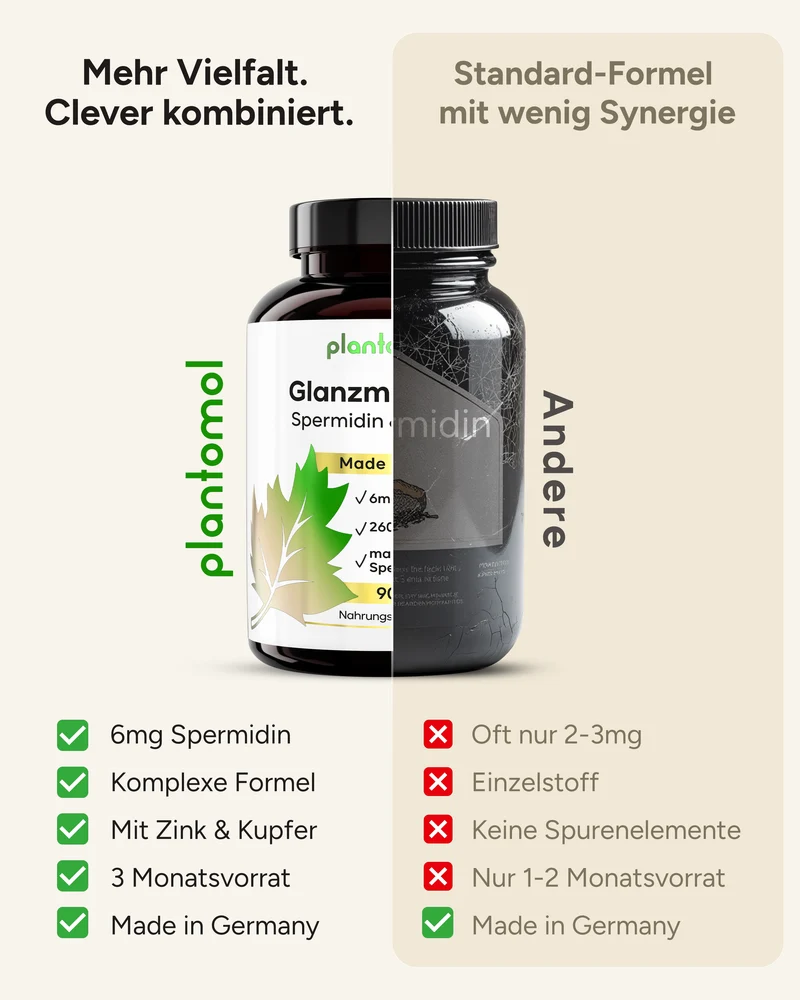 Spermidin - 6mg Spermidin mit Silizium Extrakt