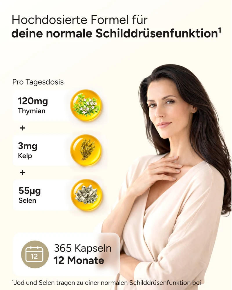 Schilddrüsen Harmonie - Jod, Selen & Thymian