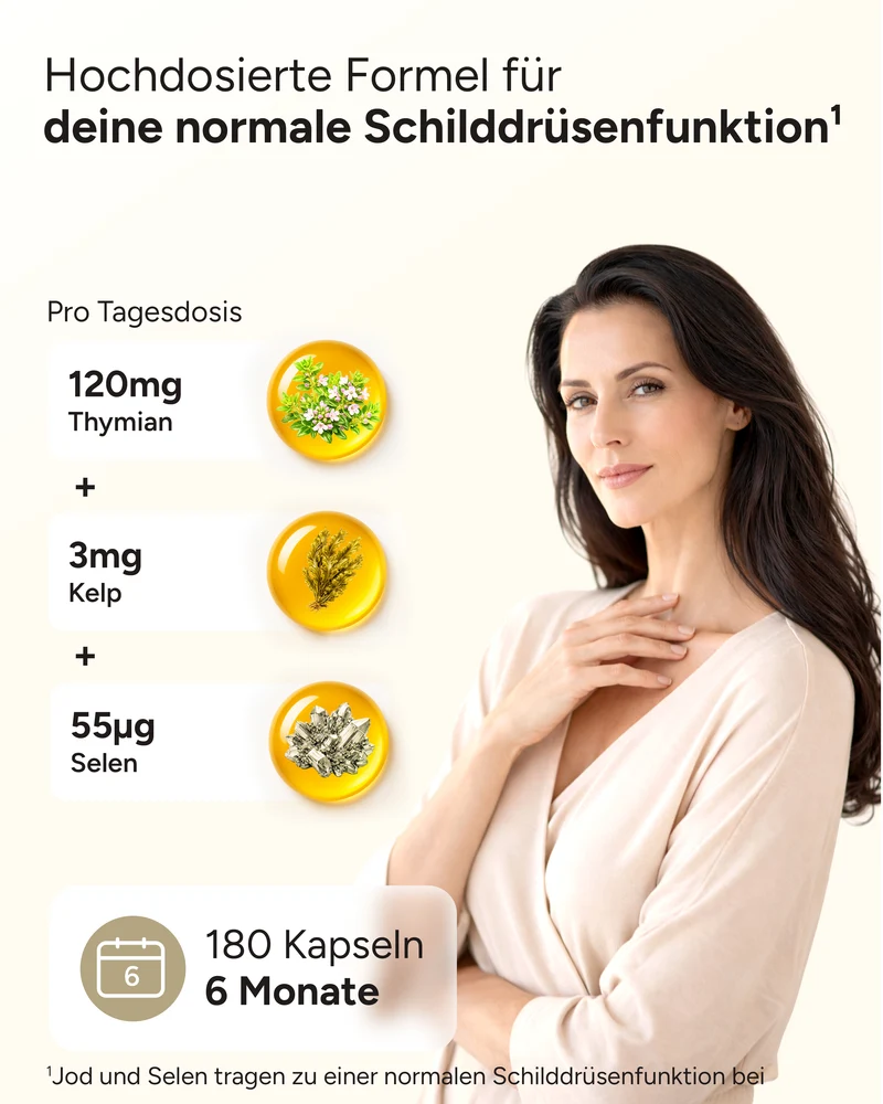 Schilddrüsen Harmonie - Jod, Selen & Thymian