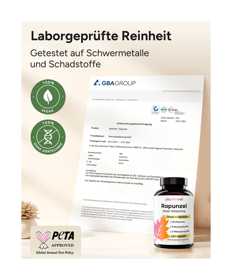Rapunzel Haar Vitamine - Biotin, Hirse & Silizium