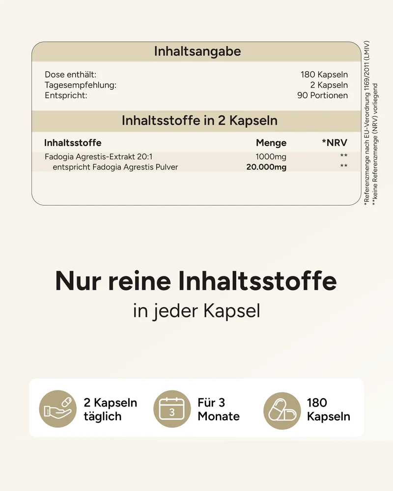 Fadogia Agrestis - 20:1 Extraktverhältnis