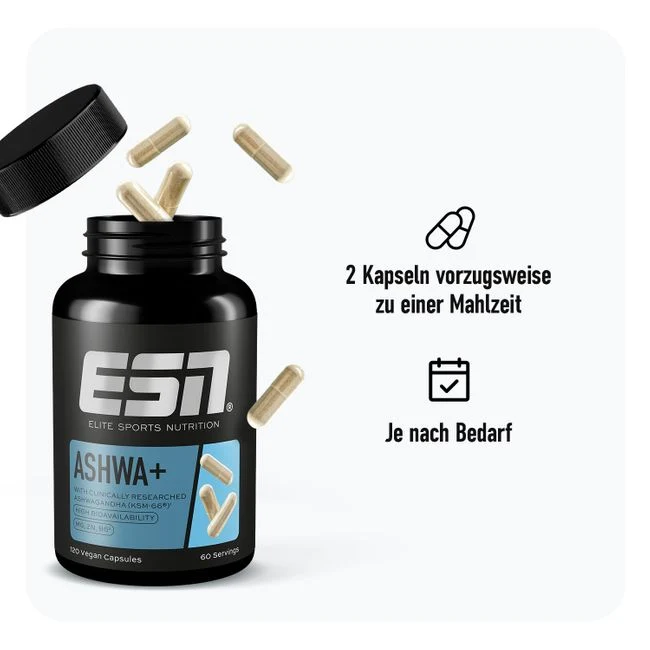 ESN Ashwa Pro, 120 Kapseln