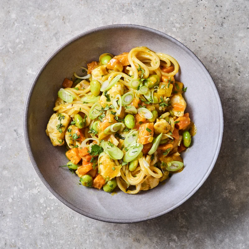 Naked Chicken Katsu Curry Noodles (Mediterranean)