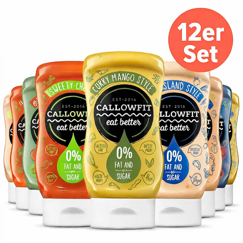 Callowfit Sauce 300ml, Variationpack 12 Stk.