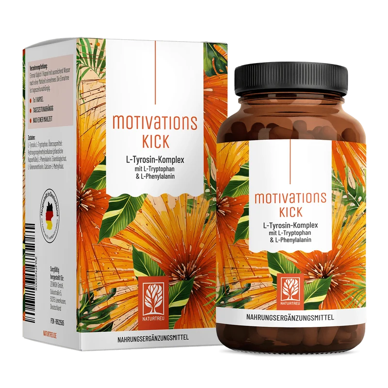 Motivationskick: L-Tyrosin-Komplex mit L-Tryptophan & L-Phenylalanin