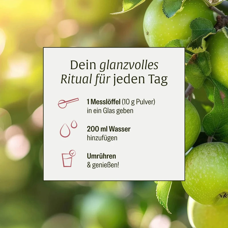 Glanzvoll: Vegane Kollagen-Bildungsunterstützung* mit Vitamin C, Hyaluron, Q10 & D-Biotin