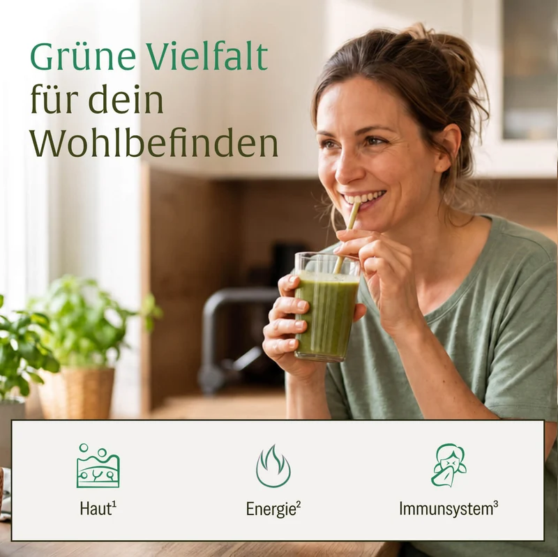 Pflanzenritual: Grünes Superfood Pulver