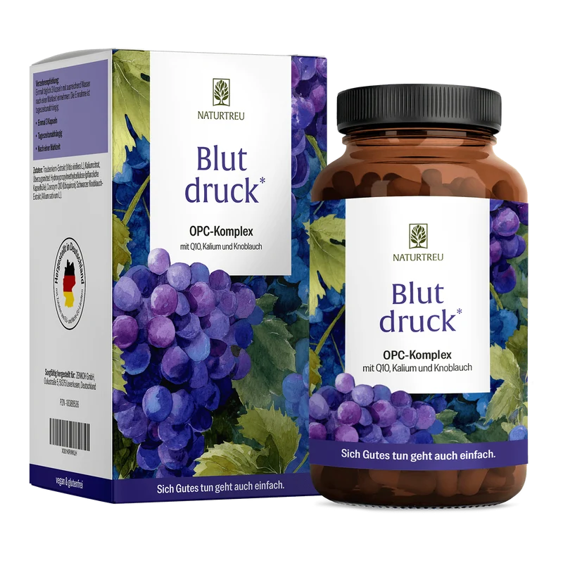 Blutdruck: OPC-Komplex mit Q10, Kalium und Knoblauch