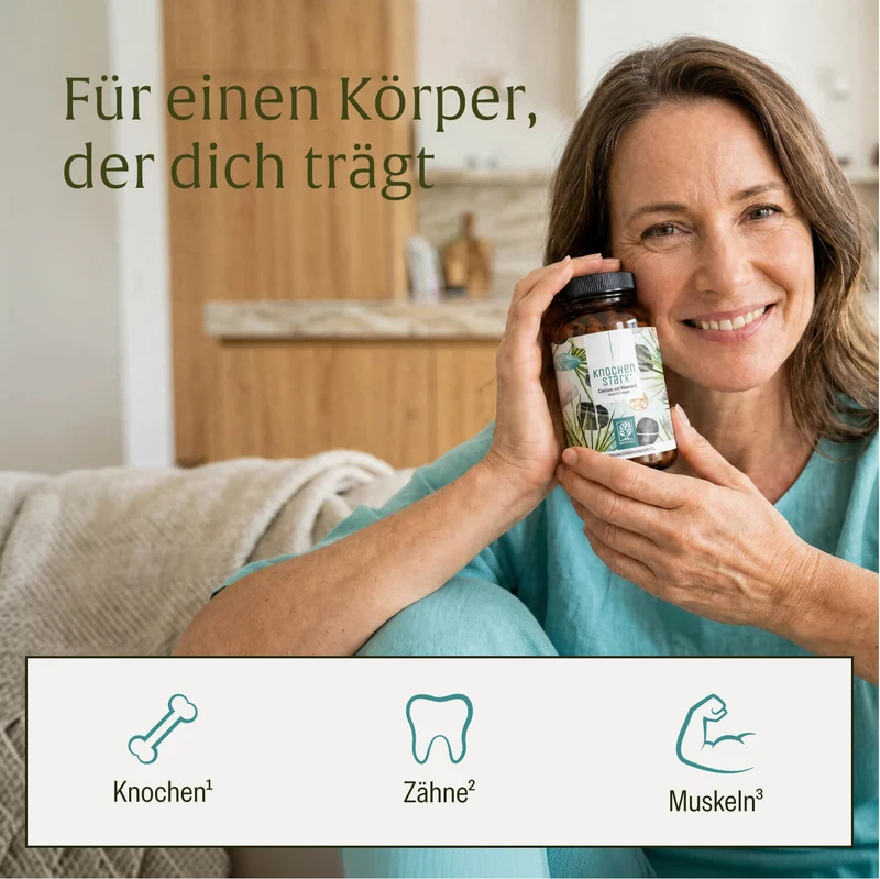 Knochenstark: Calcium Kapseln mit Vitamin C