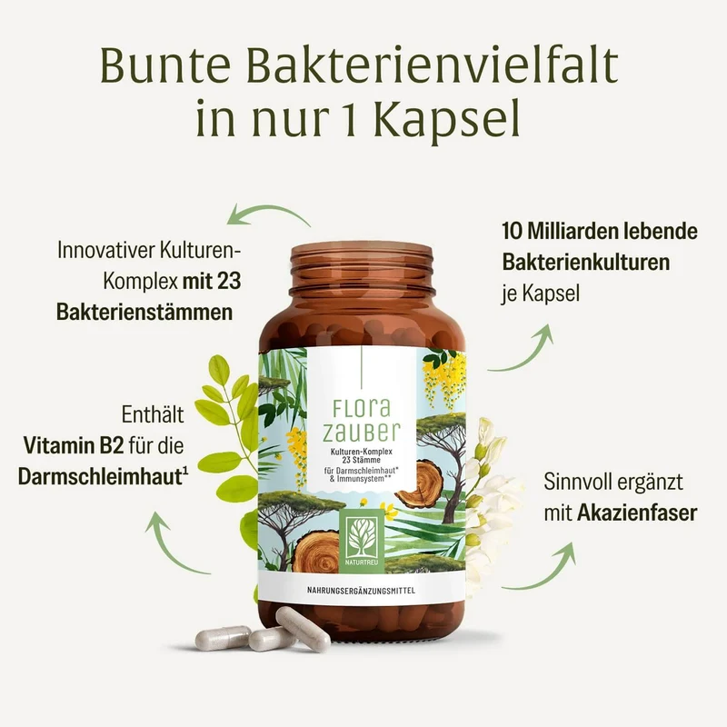 Florazauber: Kulturen-Komplex für den Darm*