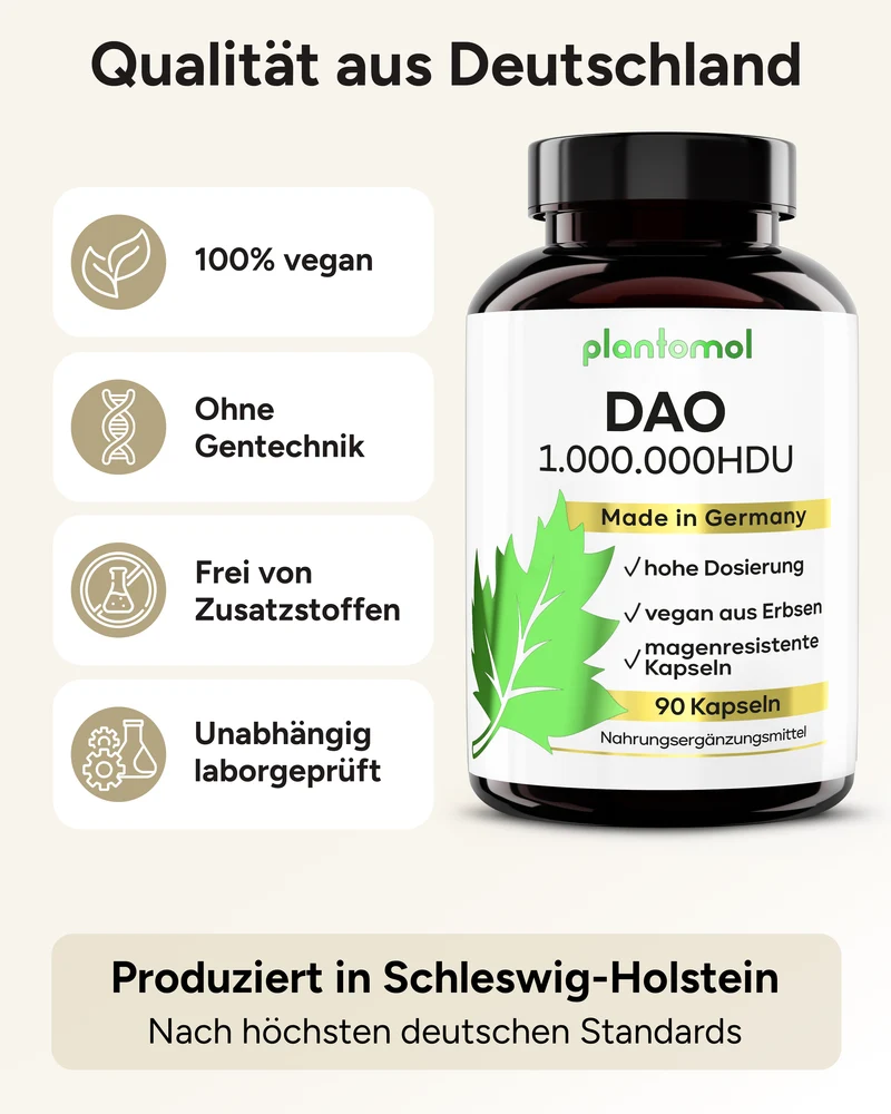 DAO aus Erbsenprotein - 1 Mio. HDU pro Kapsel