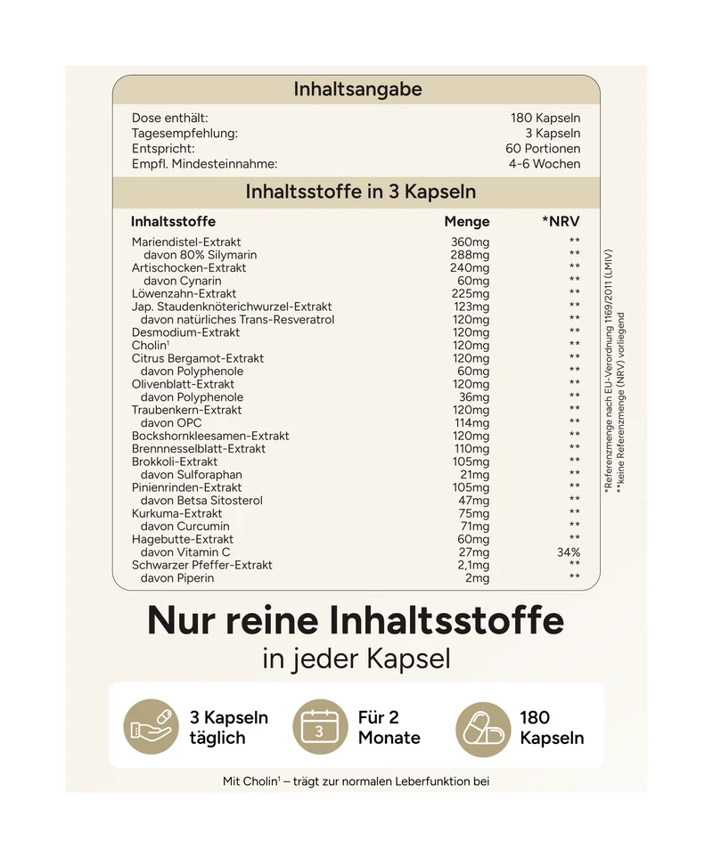 Bitterrein PLUS - Mariendistel, Artischocke und Löwenzahn