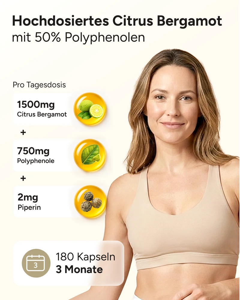 Citrus Bergamot - enthält 750mg Polyphenole pro Tag
