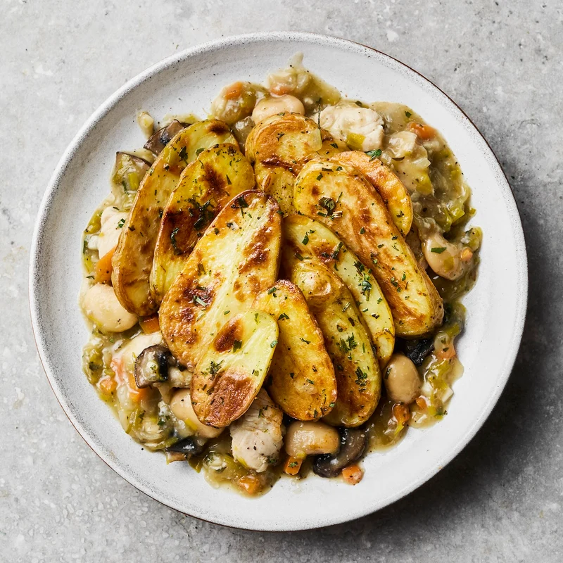 Potato Topped Chicken Pie (Mediterranean)