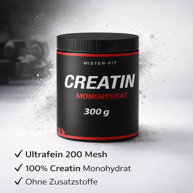 Mister-Fit Creatin Monohydrat ultrafein (200 Mesh), 300 g