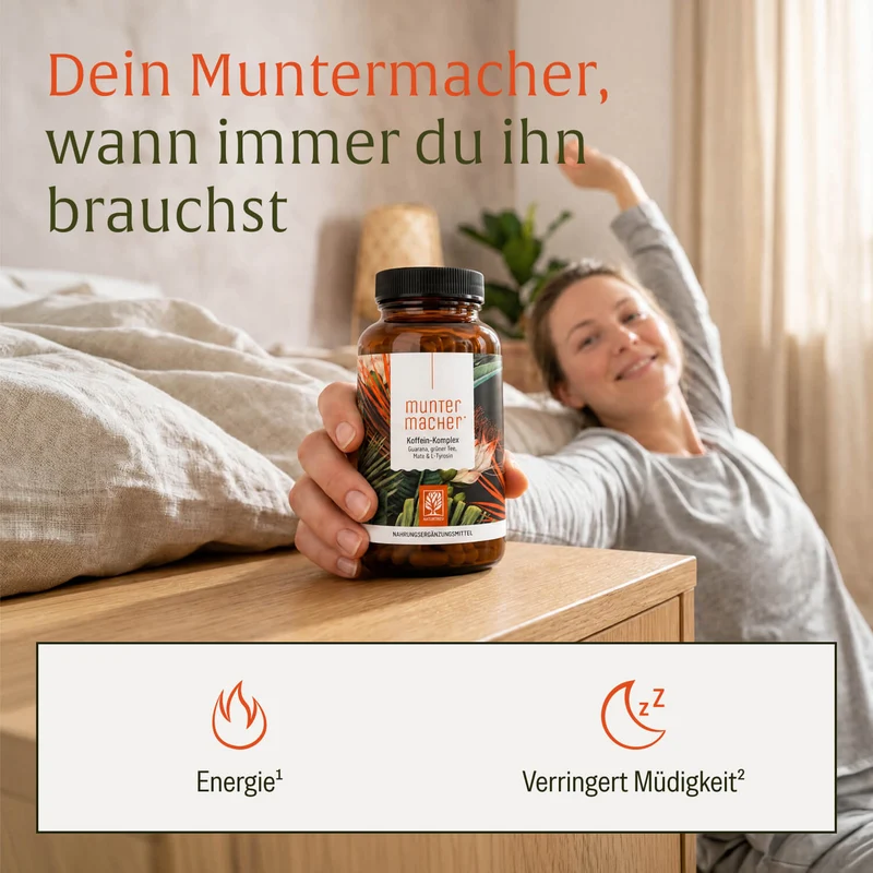 Muntermacher: Koffein-Komplex mit Guarana & Mate