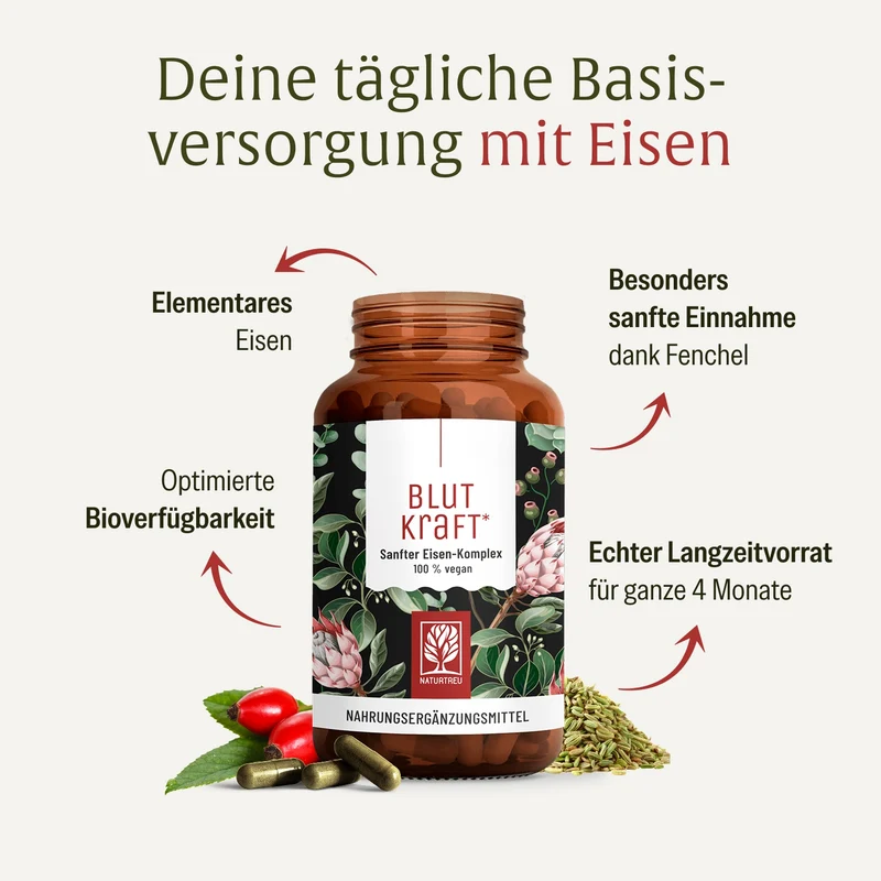 Blutkraft: Eisen-Komplex mit Fenchel & Cofaktoren