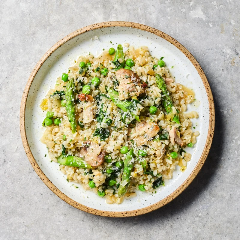Chicken, Pea + Asparagus Risotto (Midi)