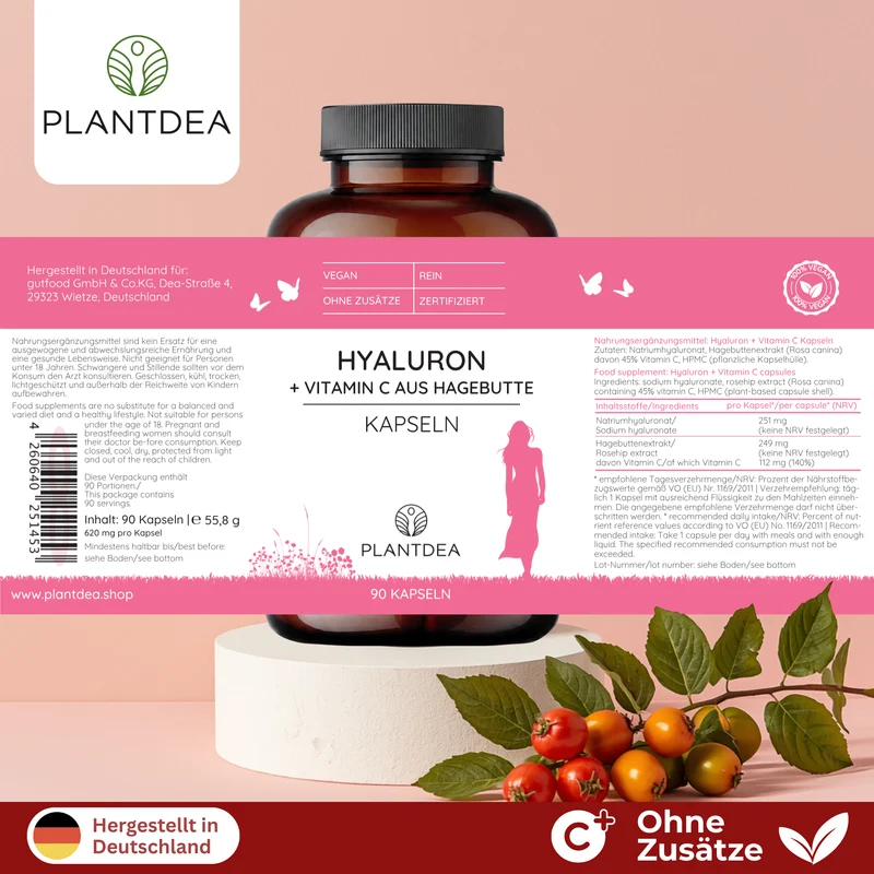 Hyaluron + Vitamin C Kapseln