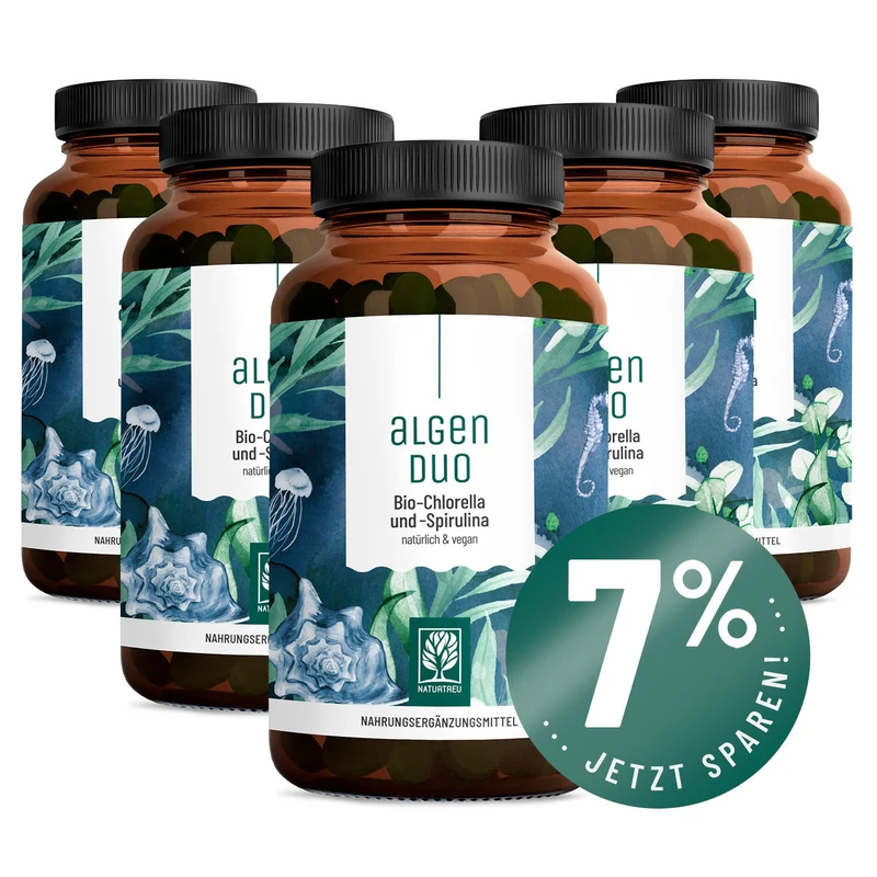 Algenduo: Bio-Chlorella und Bio-Spirulina