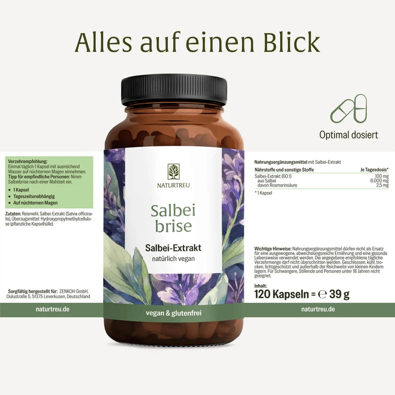 Salbeibrise: Hochdosierte Salbei Kapseln