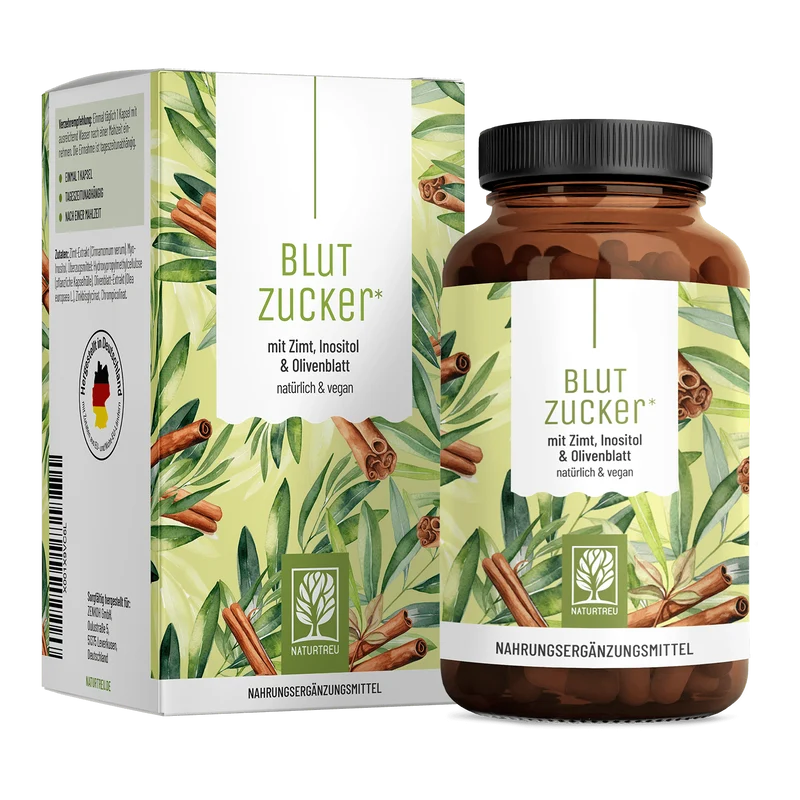 Blutzucker: Komplex mit Zimt, Inositol & Olivenblatt