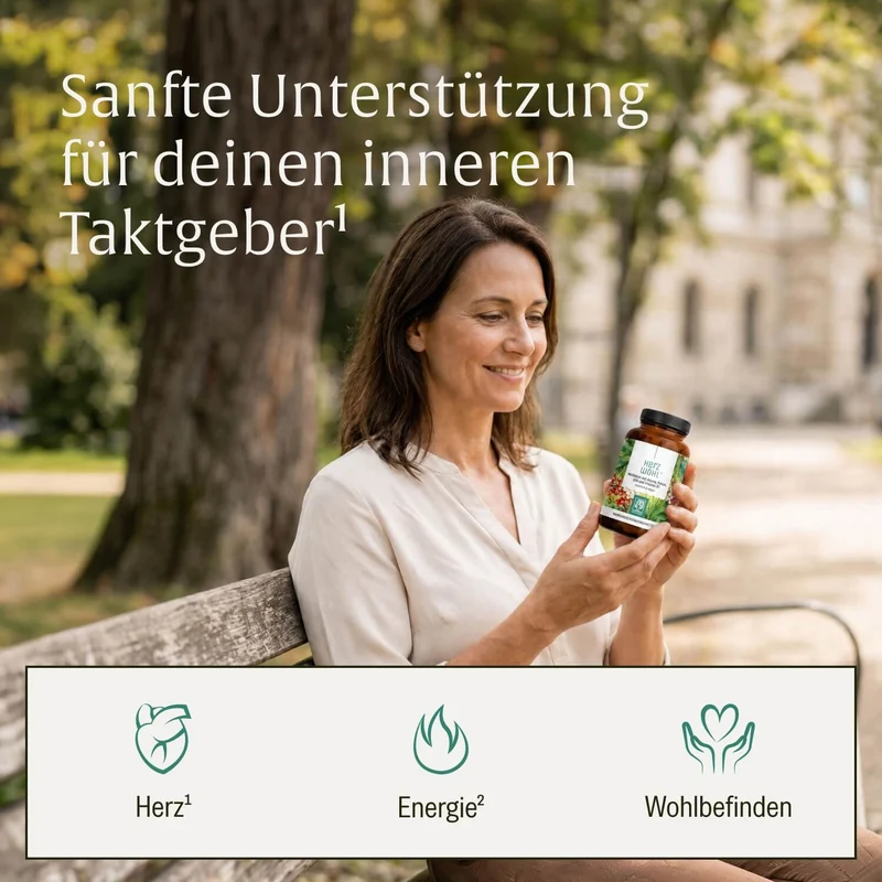 Herzwohl: Weißdorn mit Arjuna, Kakao, Q10 & Vitamin B1