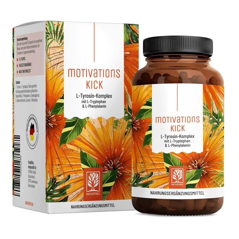 Motivationskick: L-Tyrosin-Komplex mit L-Tryptophan & L-Phenylalanin