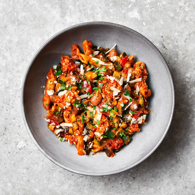 Red Pesto + Roasted Vegetable Penne (Midi)