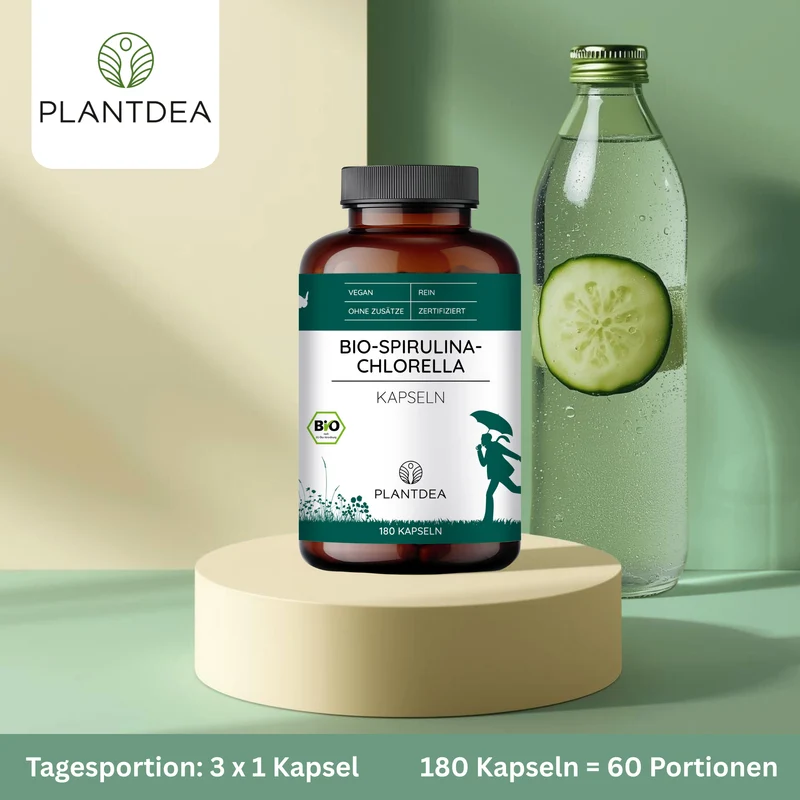 Bio Spirulina & Chlorella Kapseln