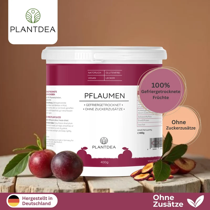 Gefriergetrocknete Pflaumen