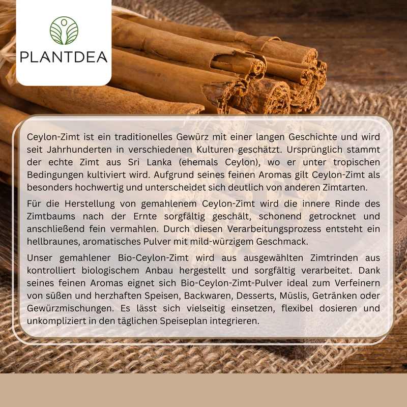 Bio Zimt Ceylon gemahlen