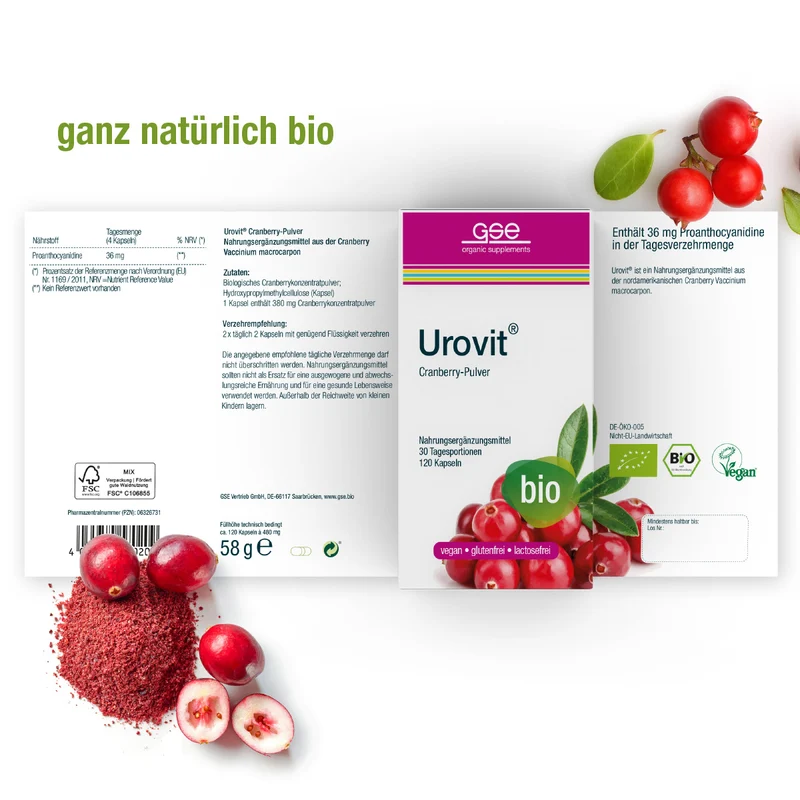 Urovit®-cranberry en gélules (bio)