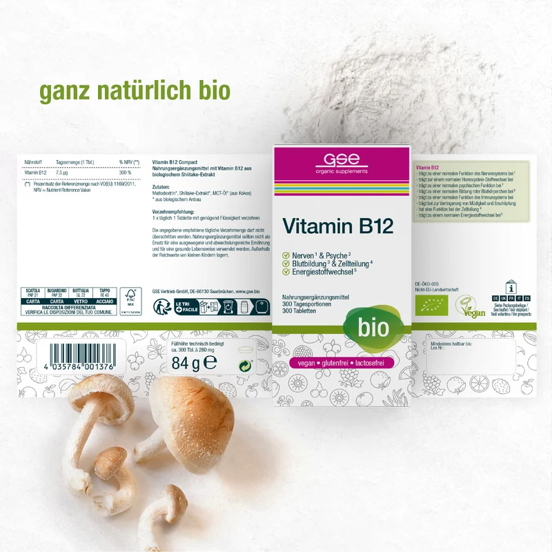 Vitamine B12 Compact (bio)