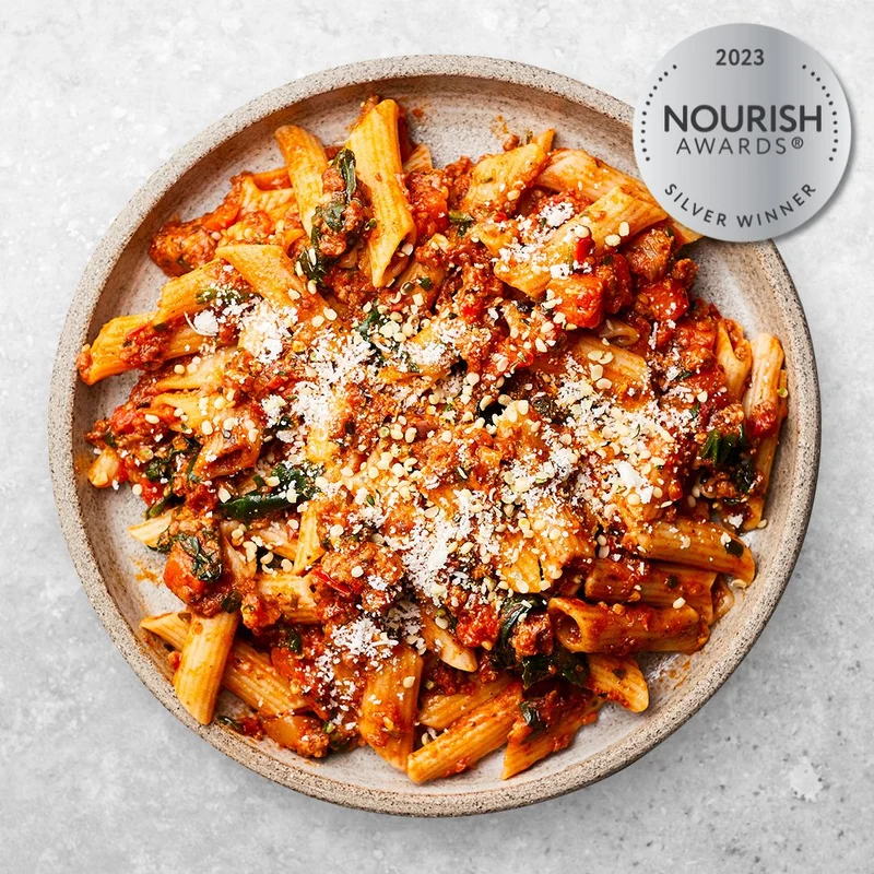 Beef Bolognese + Penne (Low FODMAP)