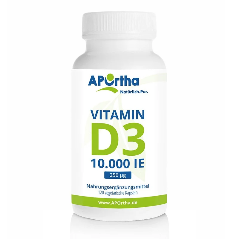 APOrtha Vitamin D3 10.000 I.E., 120 veg. Kapseln