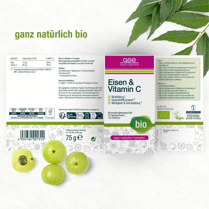 Complexe de fer et de vitamine C (bio)