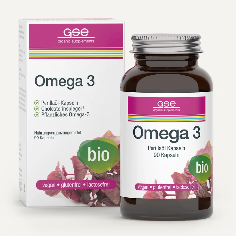 Gélules d'huile de périlla oméga 3 (bio)