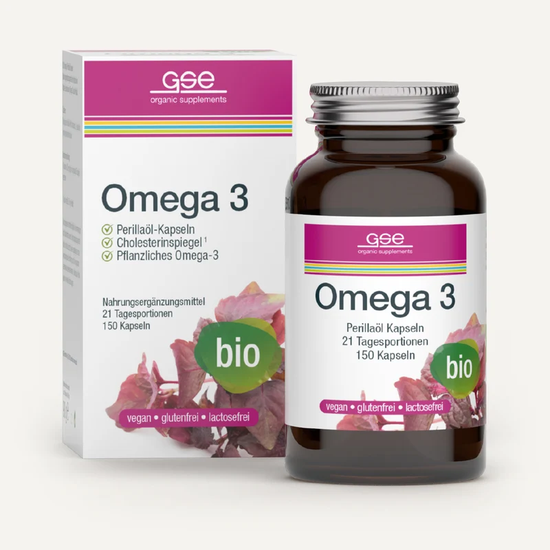 Gélules d'huile de périlla oméga 3 (bio)