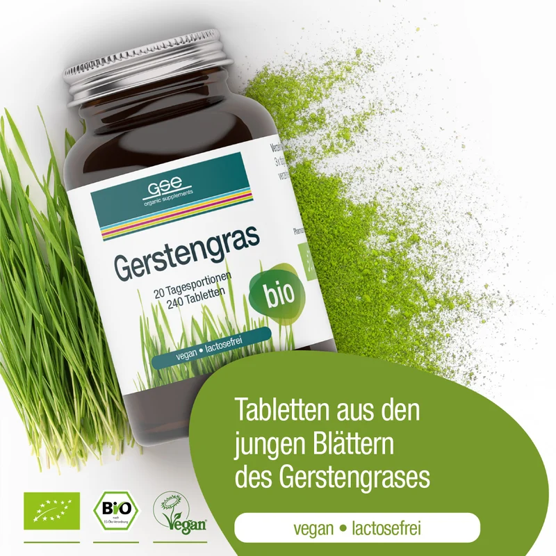 Comprimés d'herbe d'orge (bio)