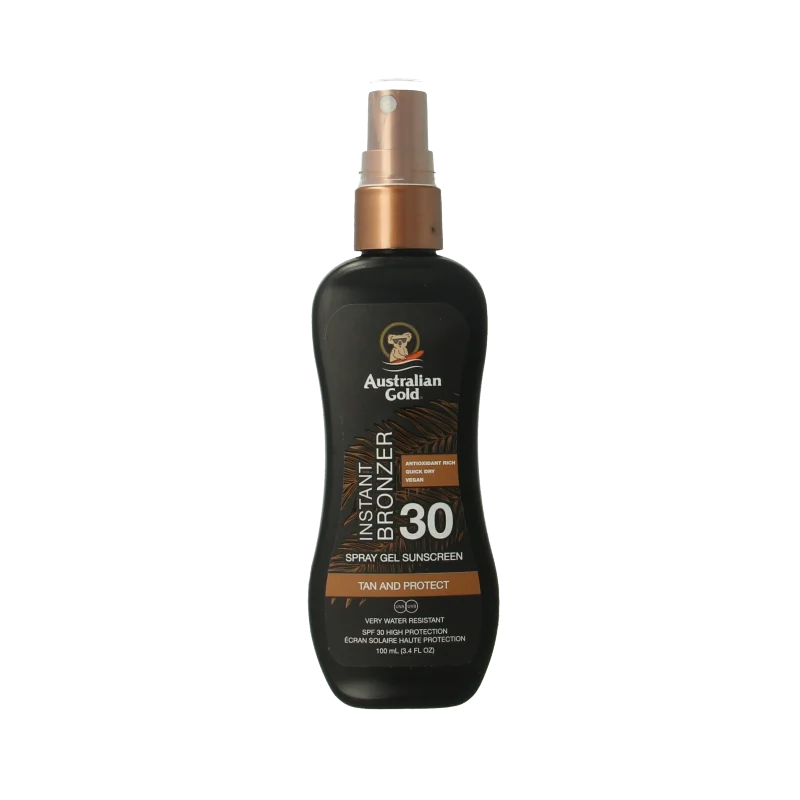 Australian Gold Spray gel met bronzer SPF30 100 ml