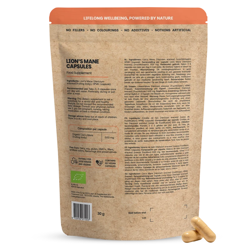 Goyu Lions maine 500 mg bio 60 vcaps