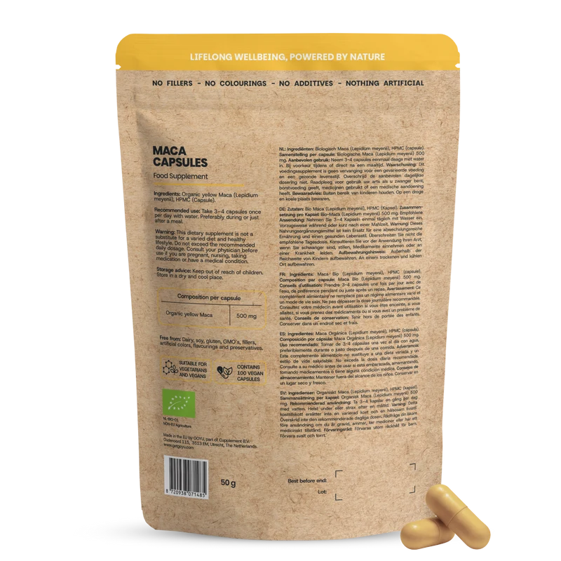 Goyu Maca 500 mg bio 100 capsules