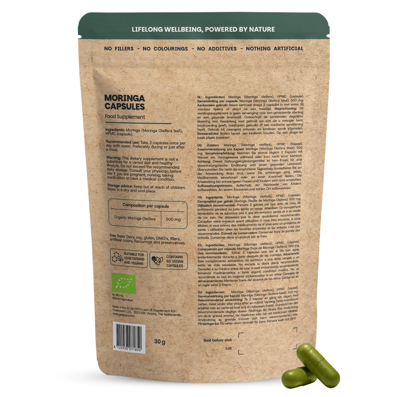 Goyu Moringa oleifera 500 mg bio 60 vcaps