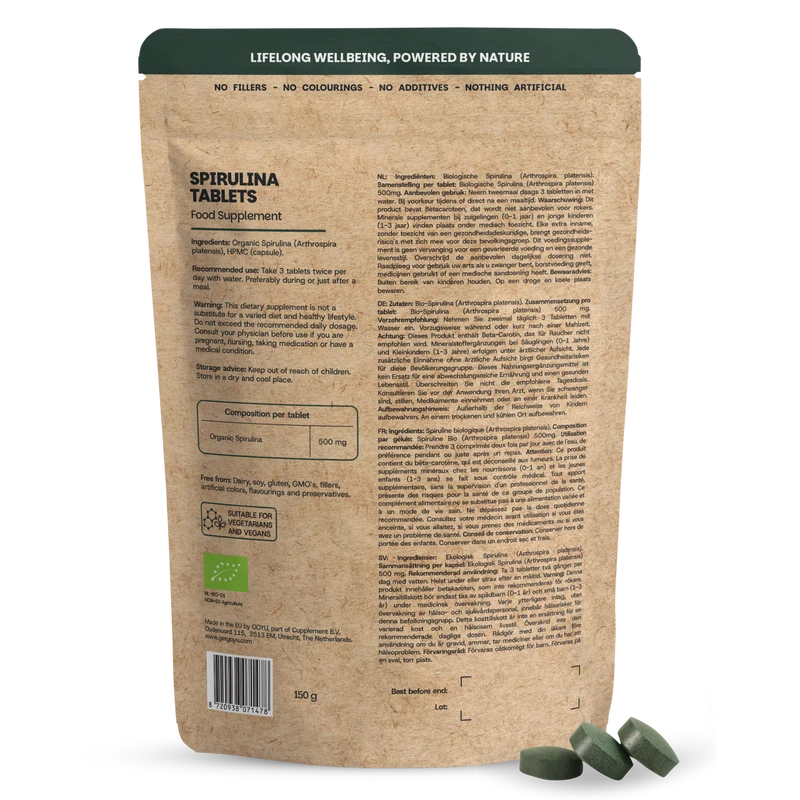 Goyu Spirulina 500 mg bio 300 tabletten